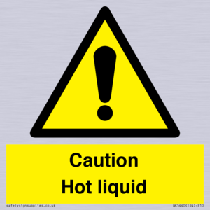 Caution Hot liquid